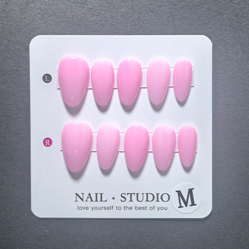 10pcs Almond Press on Nails Ha - Nail Art Orange avis et prix