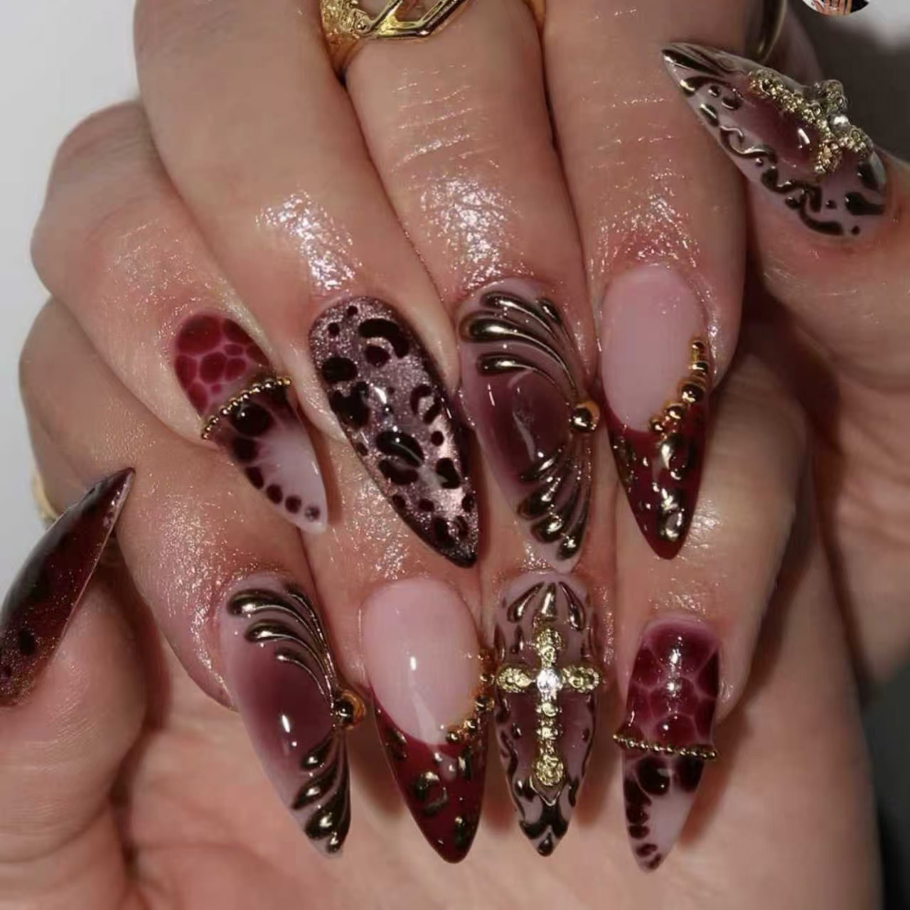 Medium fake nails for women gr - Nail Art Design avis et prix