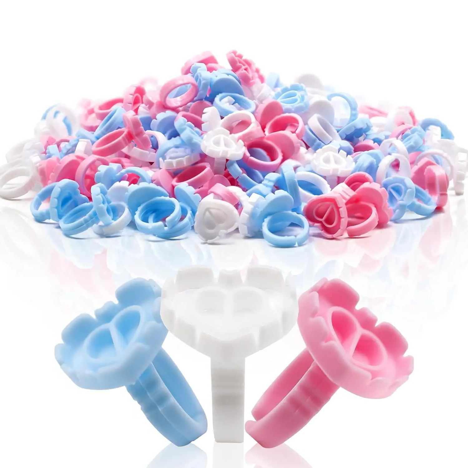 100 PCS Glue Rings for Eyelash - Nail Art Extension avis et prix