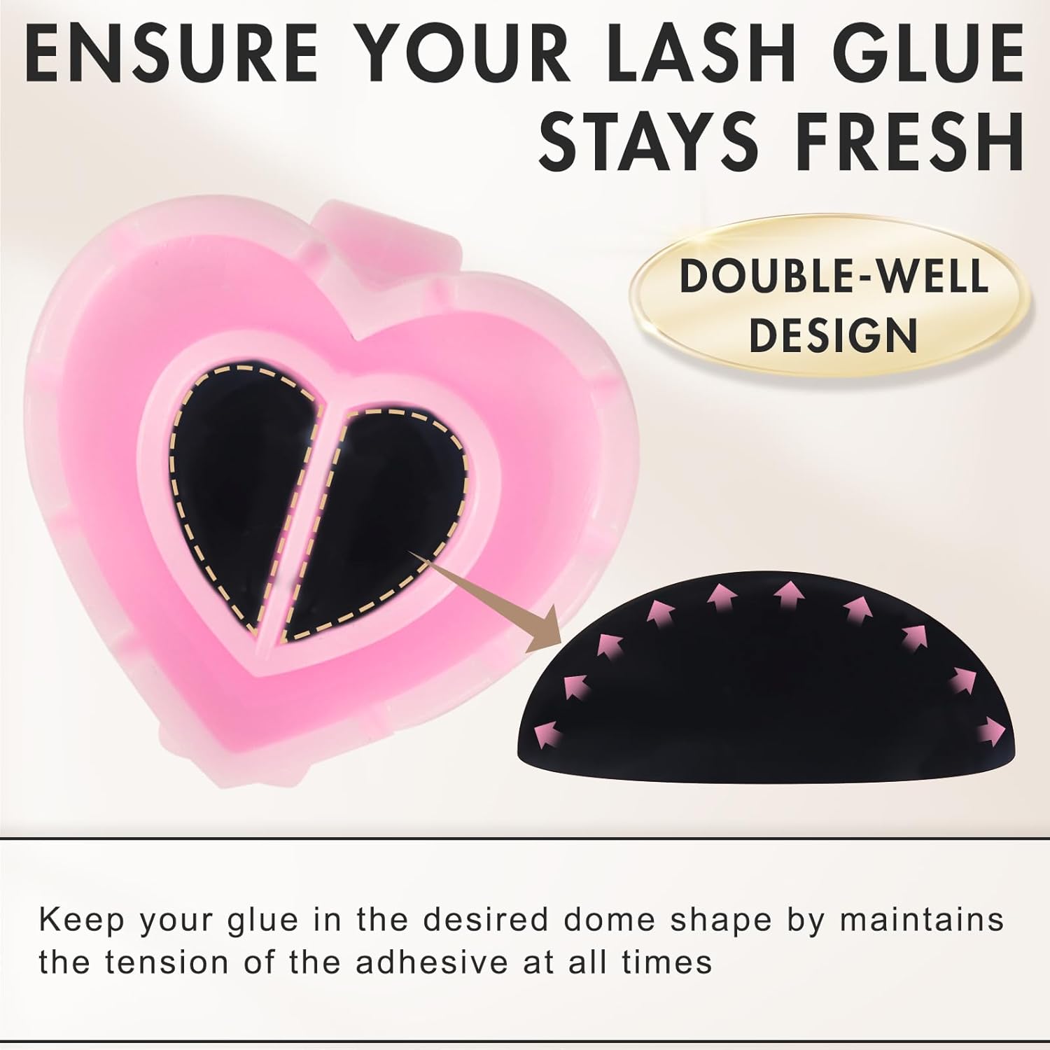 100 PCS Glue Rings for Eyelash - Nail Art Extension avis et prix