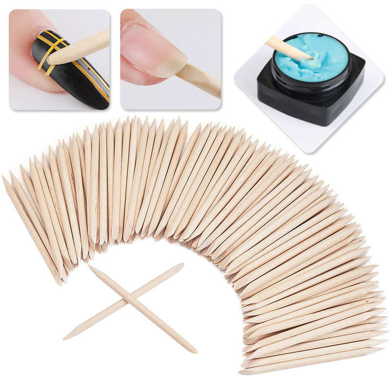 100Pcs Cuticle Pusher Remover  - Nail Art Orange avis et prix
