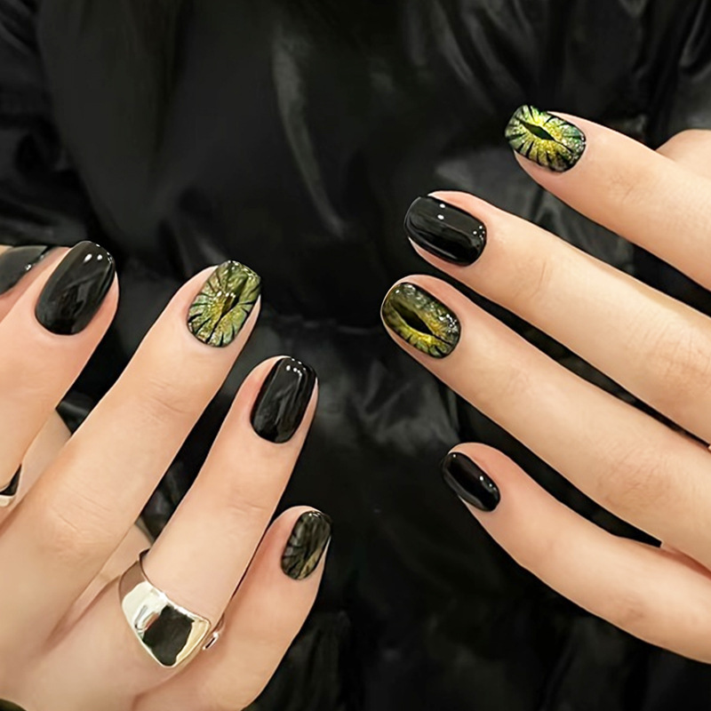 Short fake nails for women shi - Nail Art Full Cat Eye avis et prix