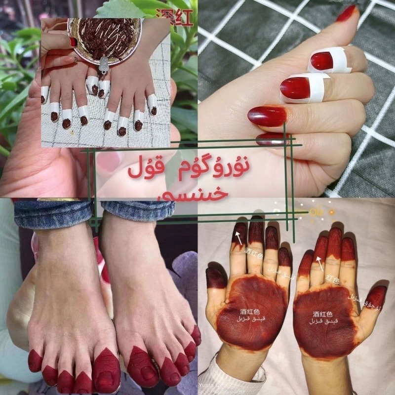 40g Henna Nail Dye Powder For  - Nail Art Red avis et prix
