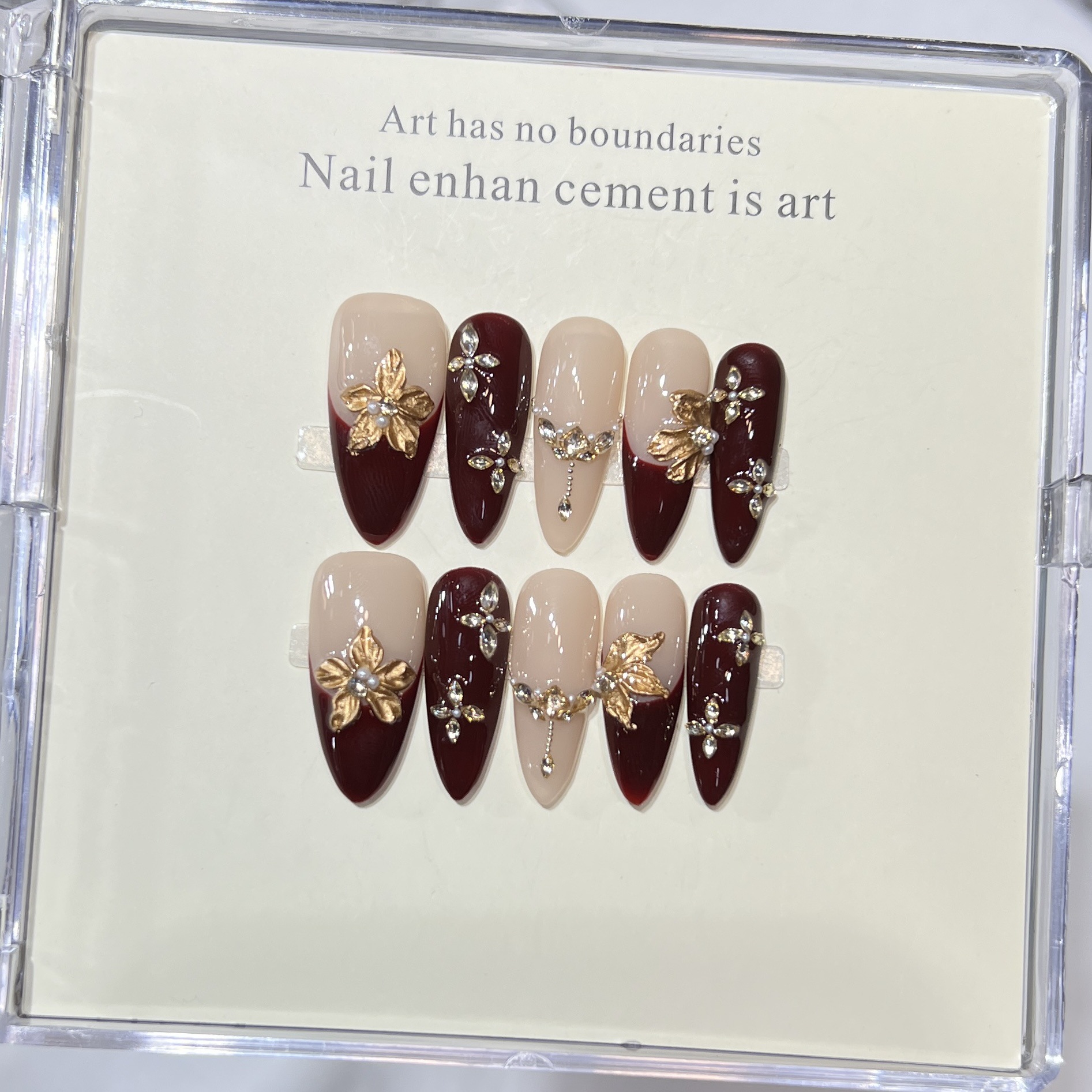 10Pcs Handmade Elegant French  - Nail Art Design avis et prix