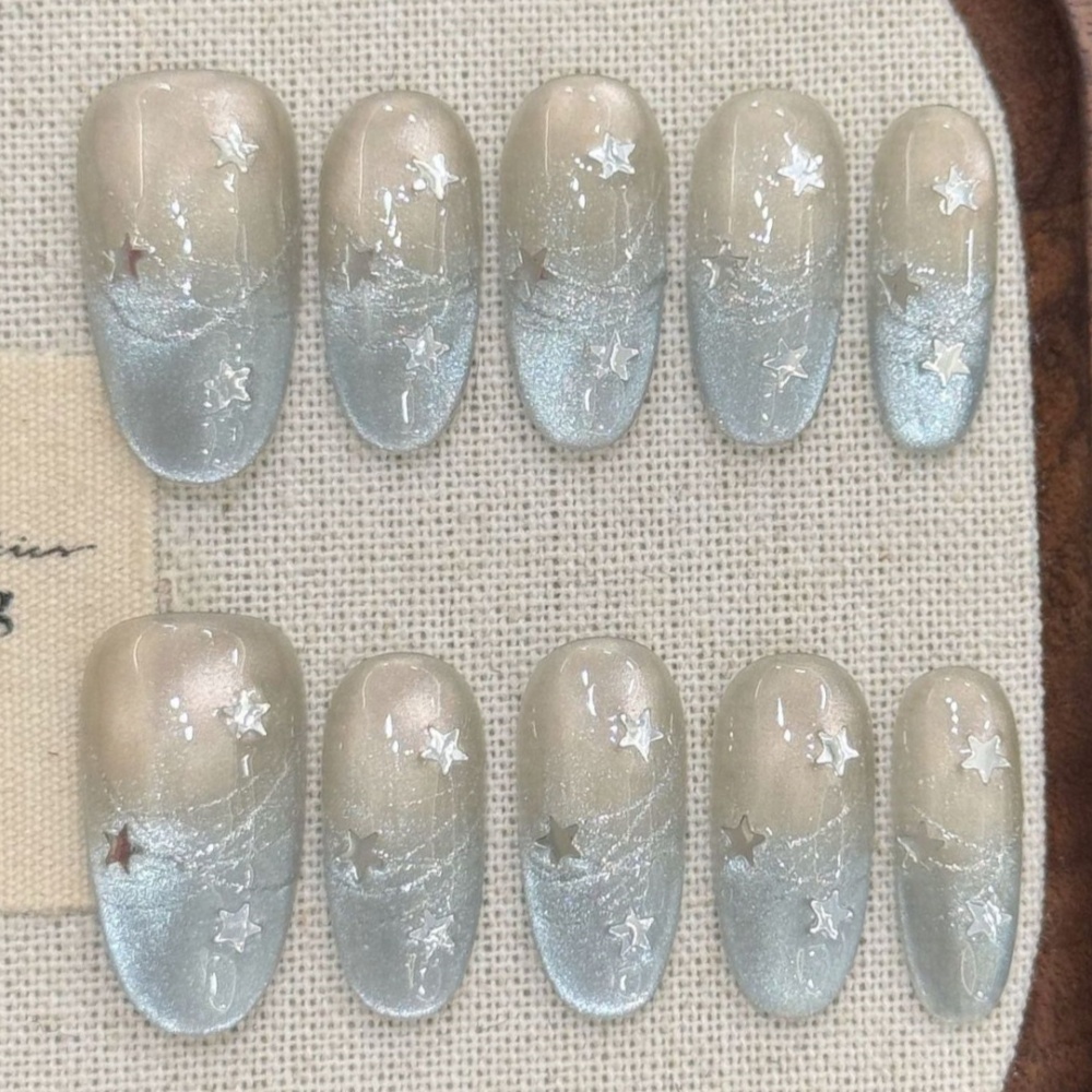 10pcs Cat's Eye Handmade Fake  - Nail Art Design avis et prix