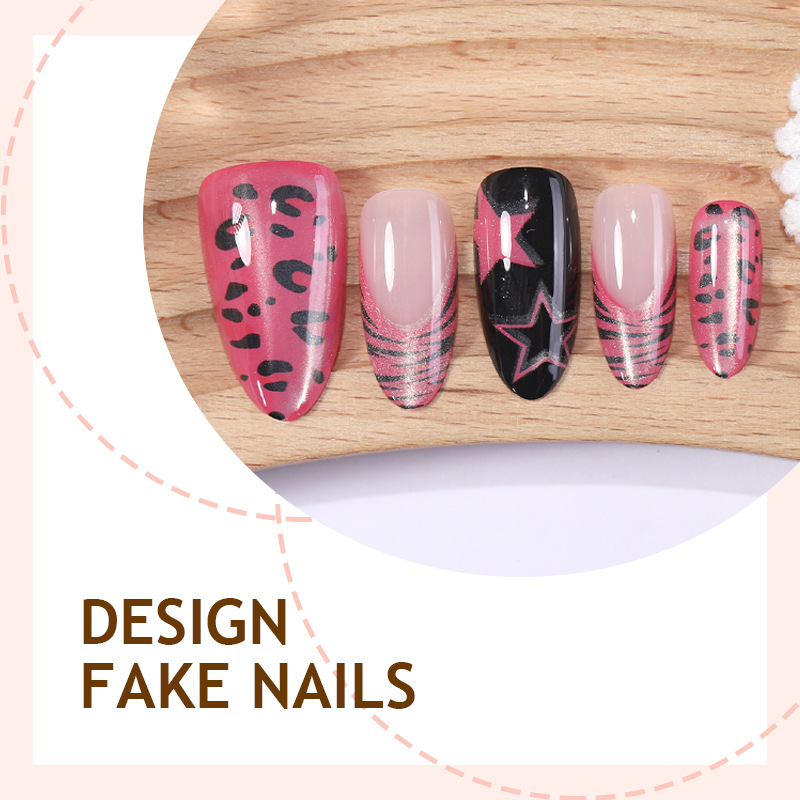 24pcs Lines and Stars Press on - Nail Art Full Cat Eye avis et prix