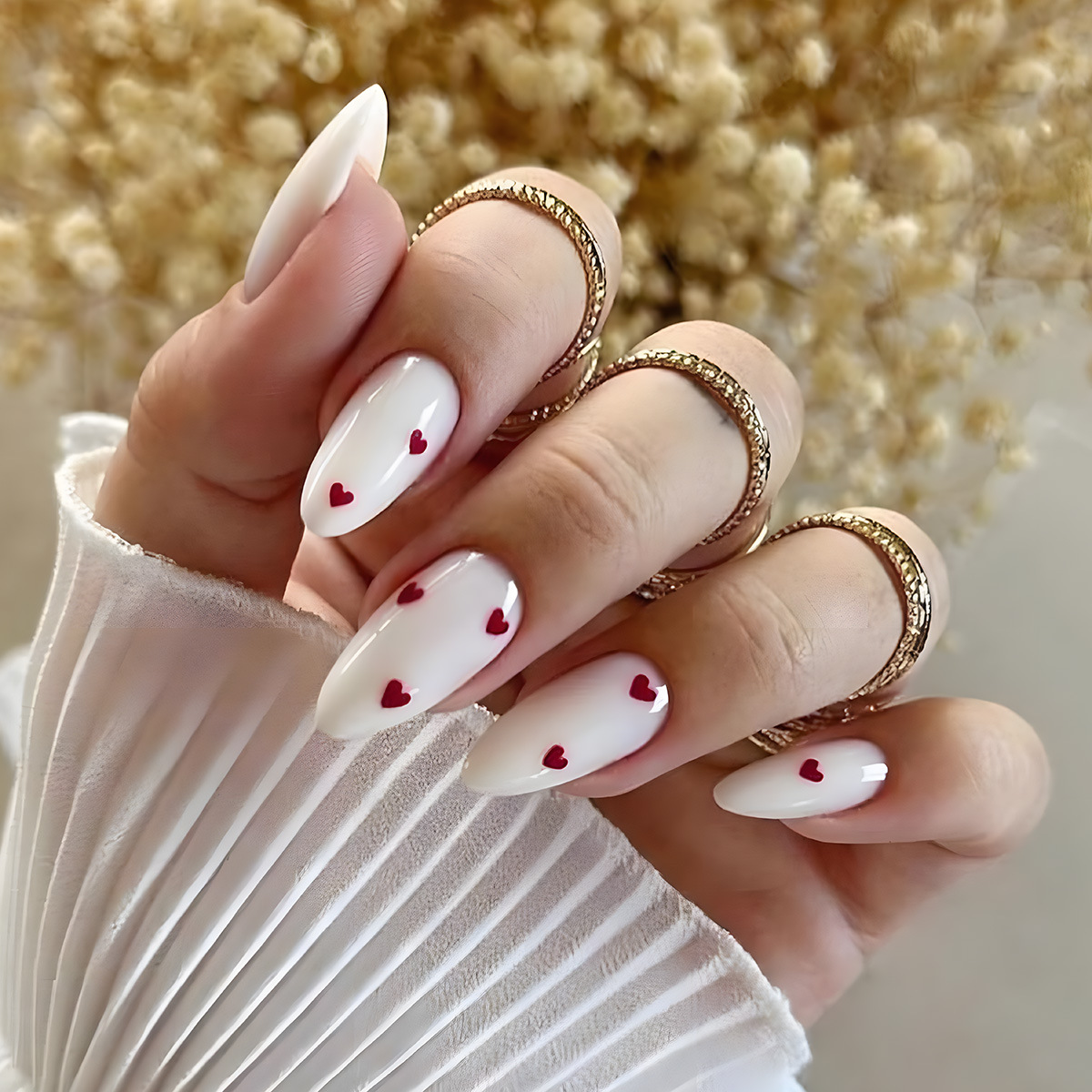 30Pcs Simple Red Heart False N - Nail Art Red avis et prix