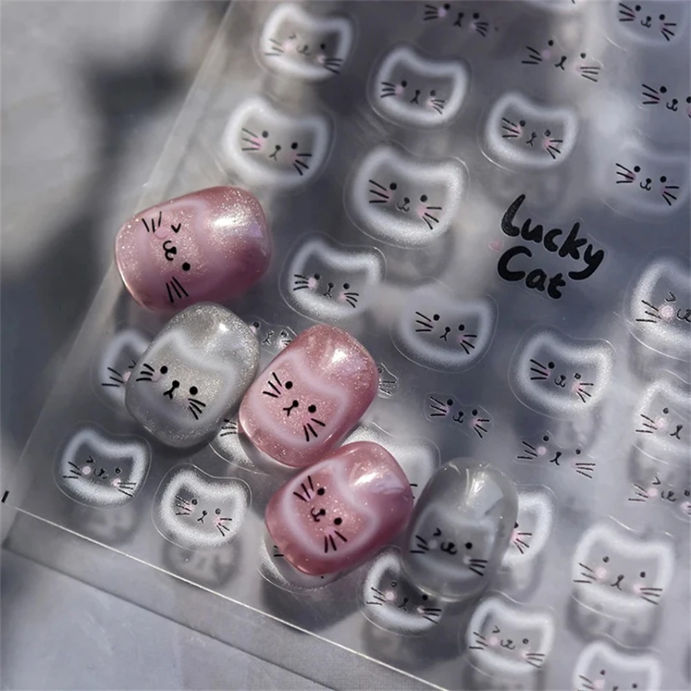 White Halo Dyeing Cat Face Cup - Nail Art Orange avis et prix