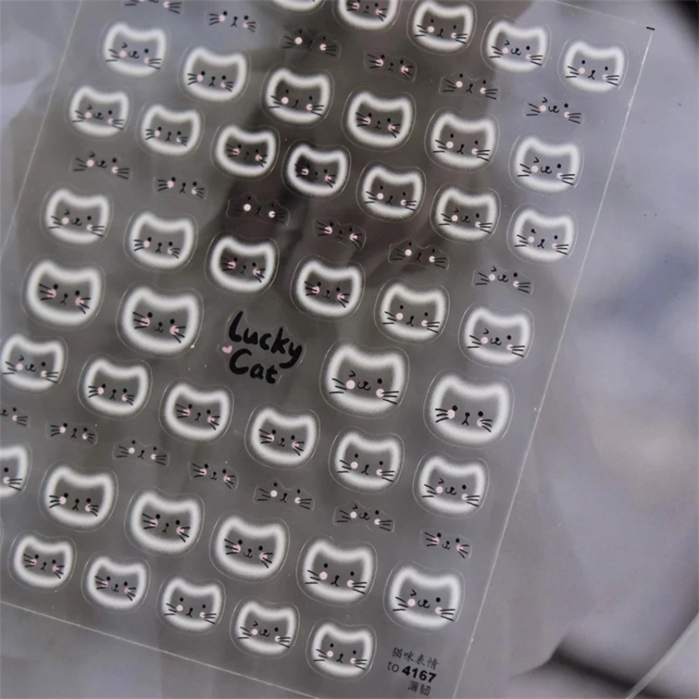 White Halo Dyeing Cat Face Cup - Nail Art Orange avis et prix