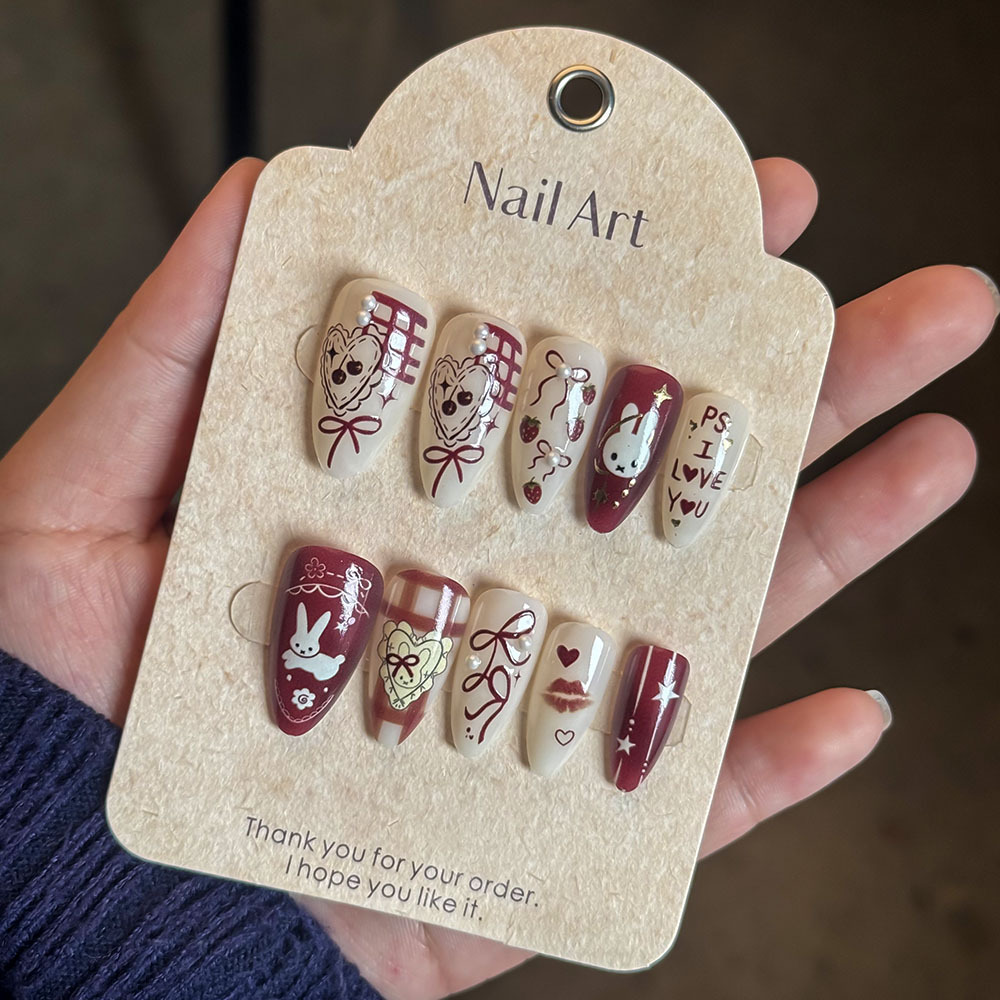 24pcs Cute Little Rabbit Straw - Nail Art Love avis et prix