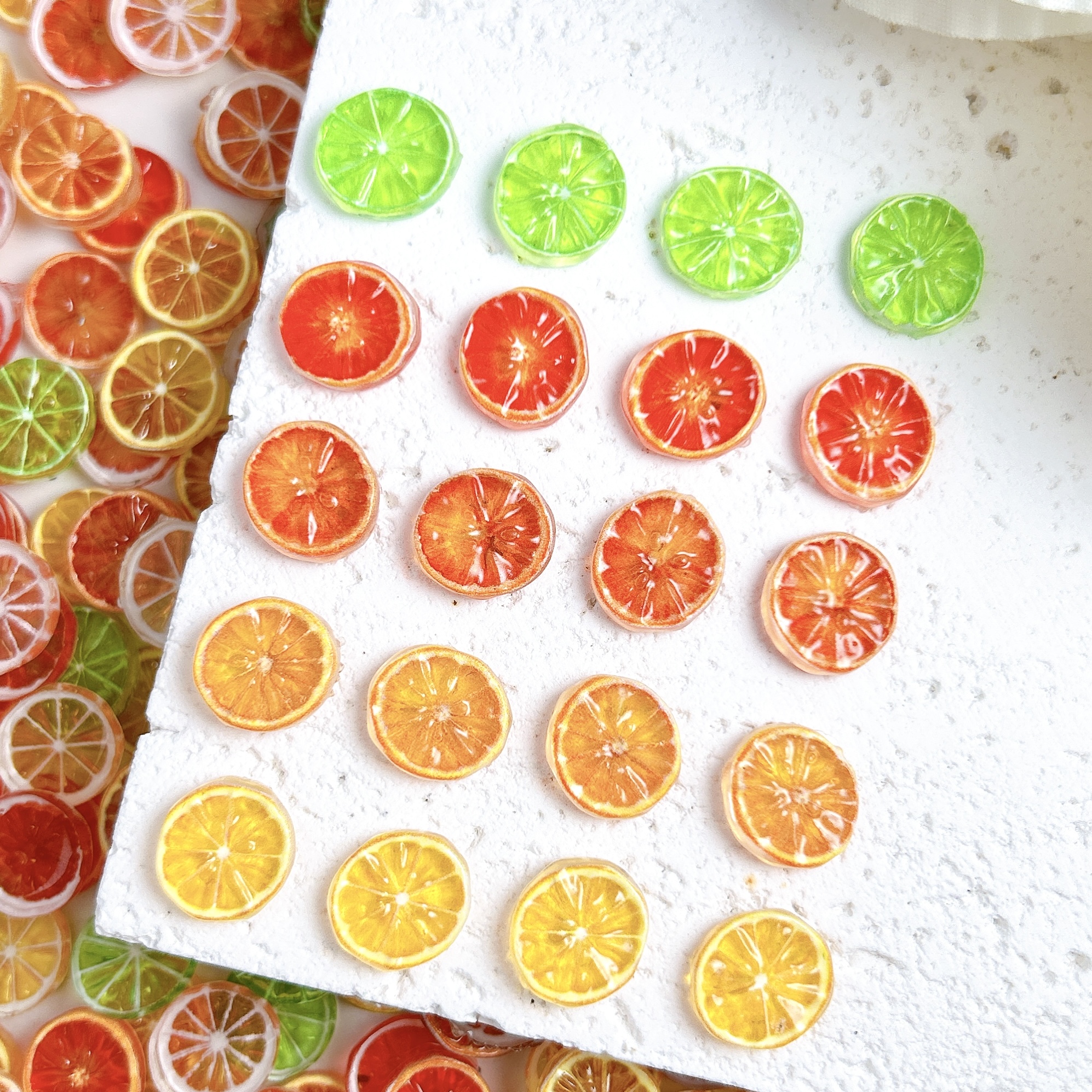 30PCS 3D Solid Color Creative  - Nail Art Orange avis et prix