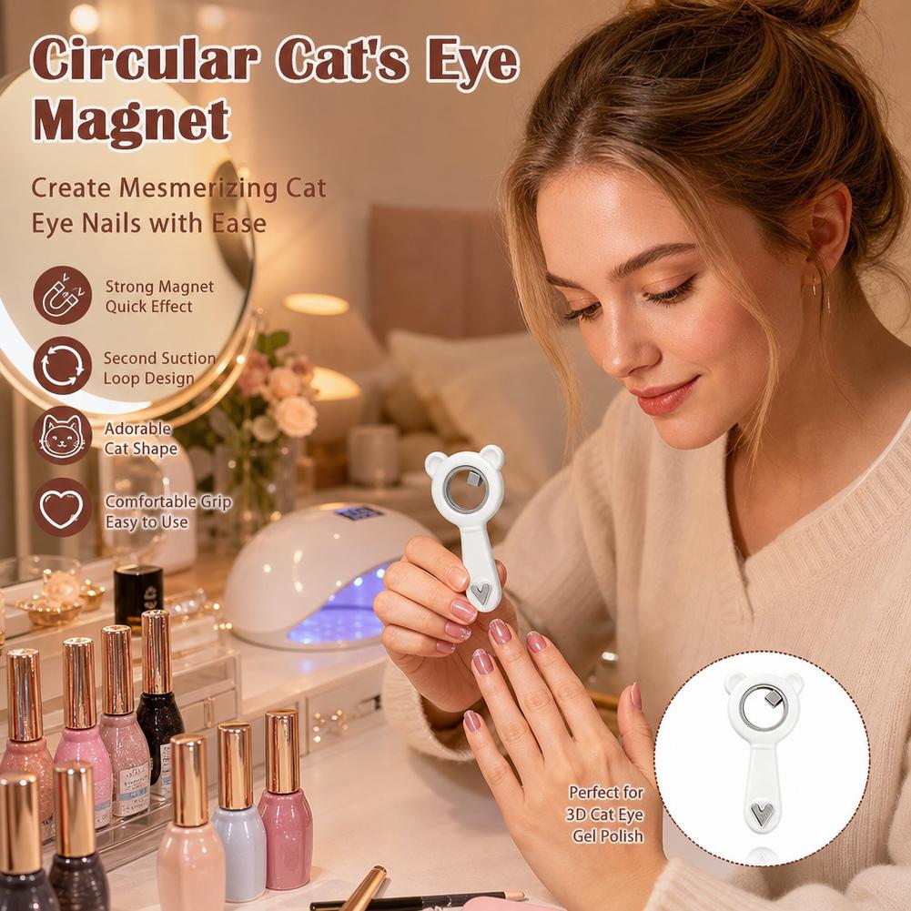 1/2Pcs 2-in-1 Hollow Cat Eye N - Nail Art Love avis et prix