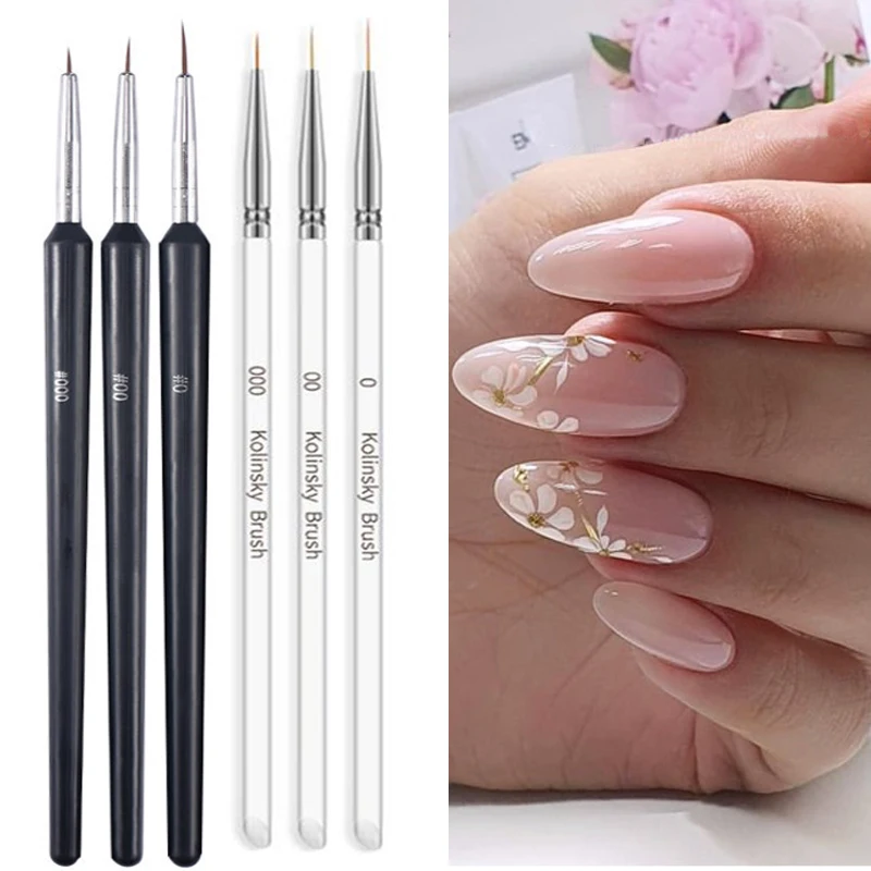 3pcs Nail Art Brush Nail Paint - Nail Art One Stroke avis et prix