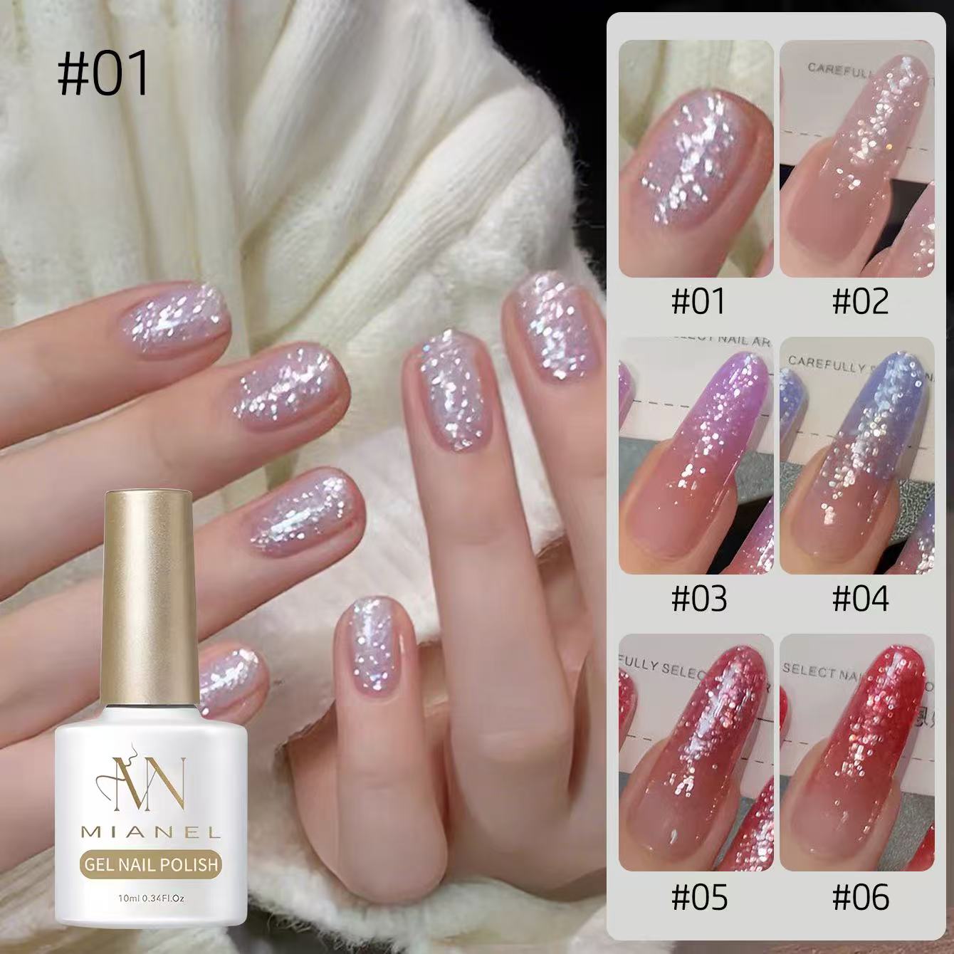 MIANEL 10ml Snowflake Glitter  - Nail Art Trend 2026 avis et prix