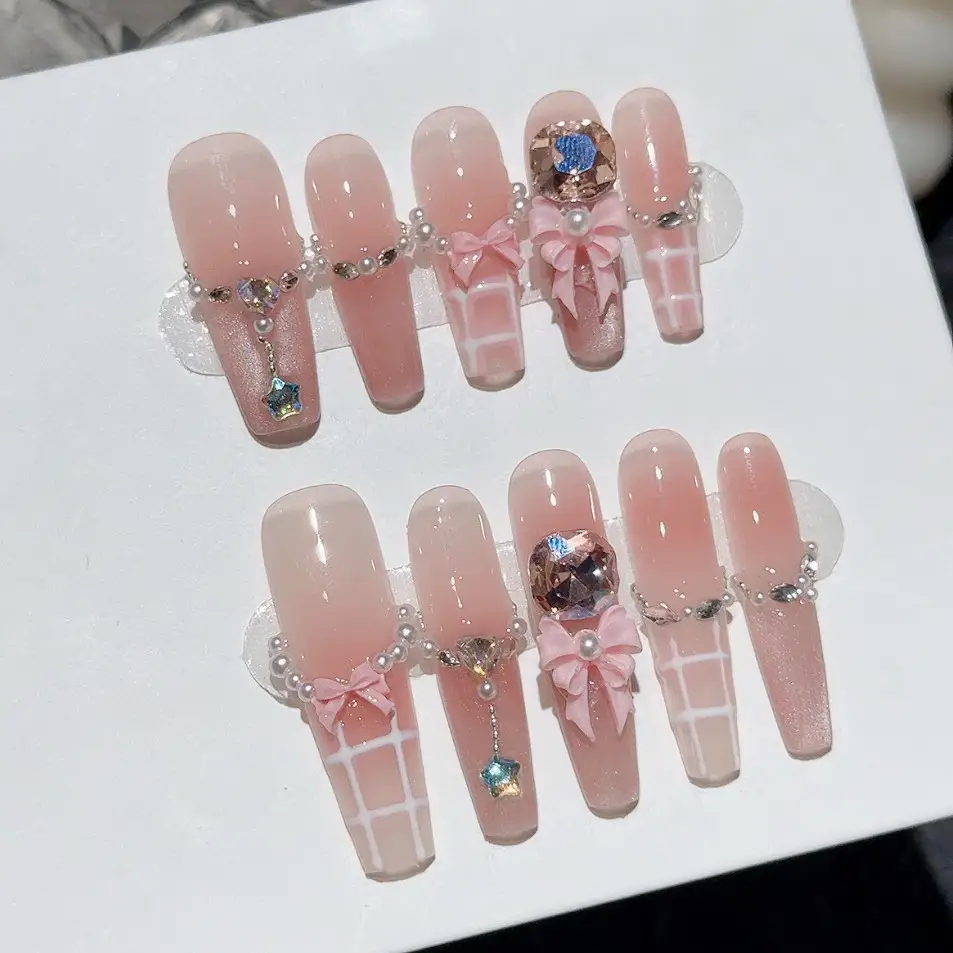 Sweet Pink Blush French Handma - Nail Art Pink Cat Eye avis et prix