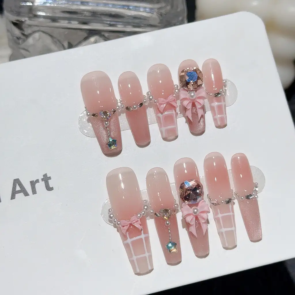 Sweet Pink Blush French Handma - Nail Art Pink Cat Eye avis et prix