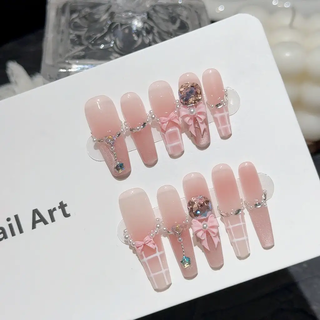 Sweet Pink Blush French Handma - Nail Art Pink Cat Eye avis et prix