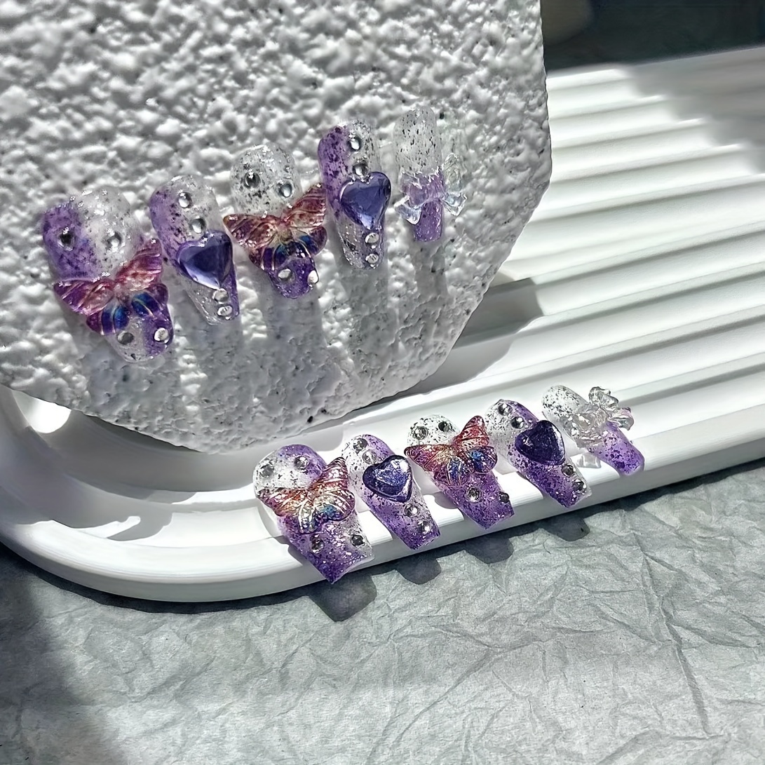 10 Pieces Purple Fantasy Butte - Nail Art Red avis et prix