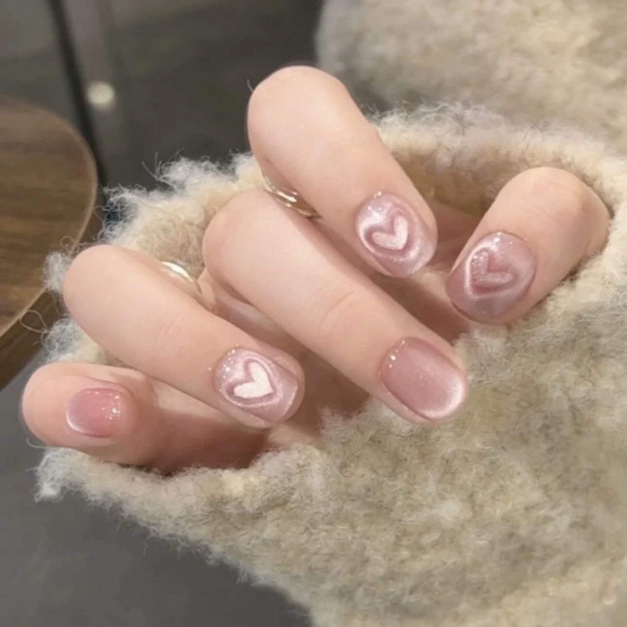 10pcs Pure Hand Pressed Short  - Nail Art Love avis et prix
