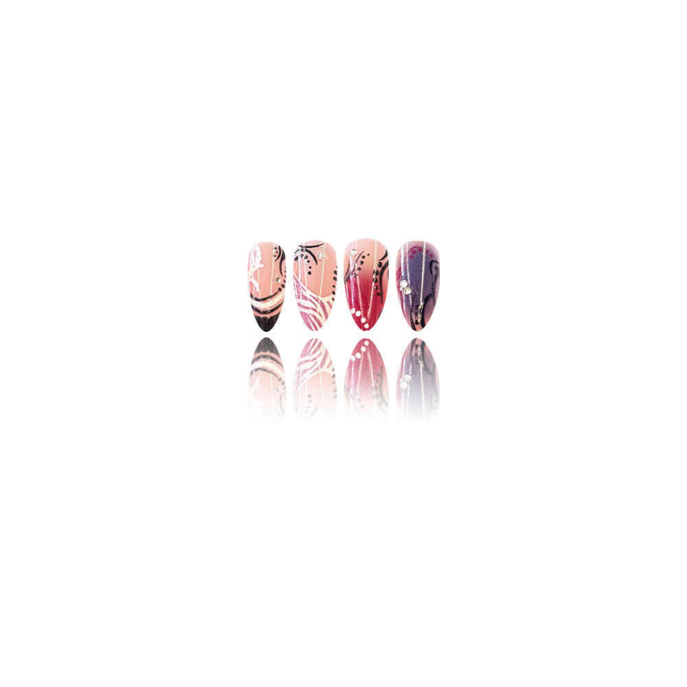 24pcs fake nail art, French pi - Nail Art Orange avis et prix