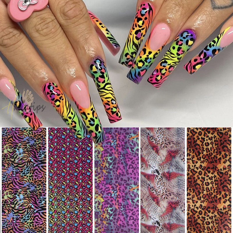 10 Roll Luxury Pink Leopard Pr - Nail Art Zebra Design avis et prix