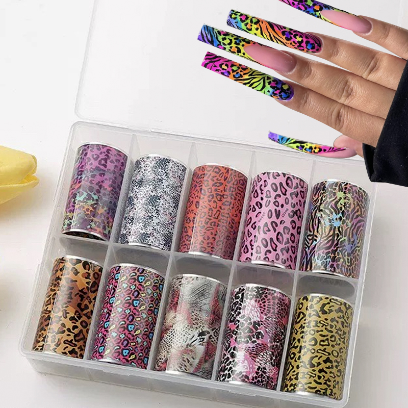 10 Roll Luxury Pink Leopard Pr - Nail Art Zebra Design avis et prix