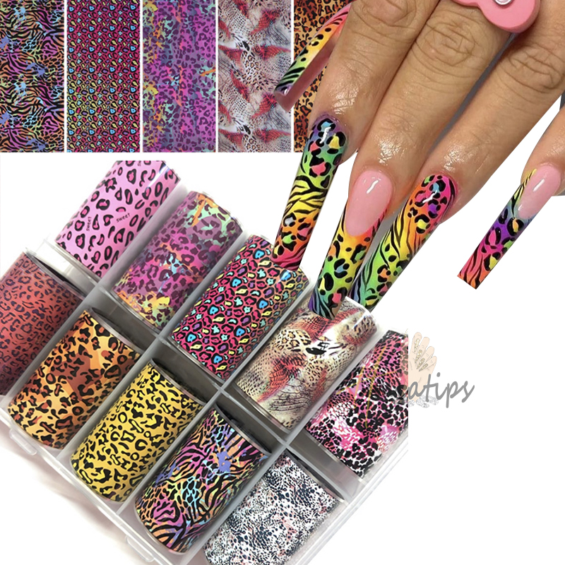 10 Roll Luxury Pink Leopard Pr - Nail Art Zebra Design avis et prix