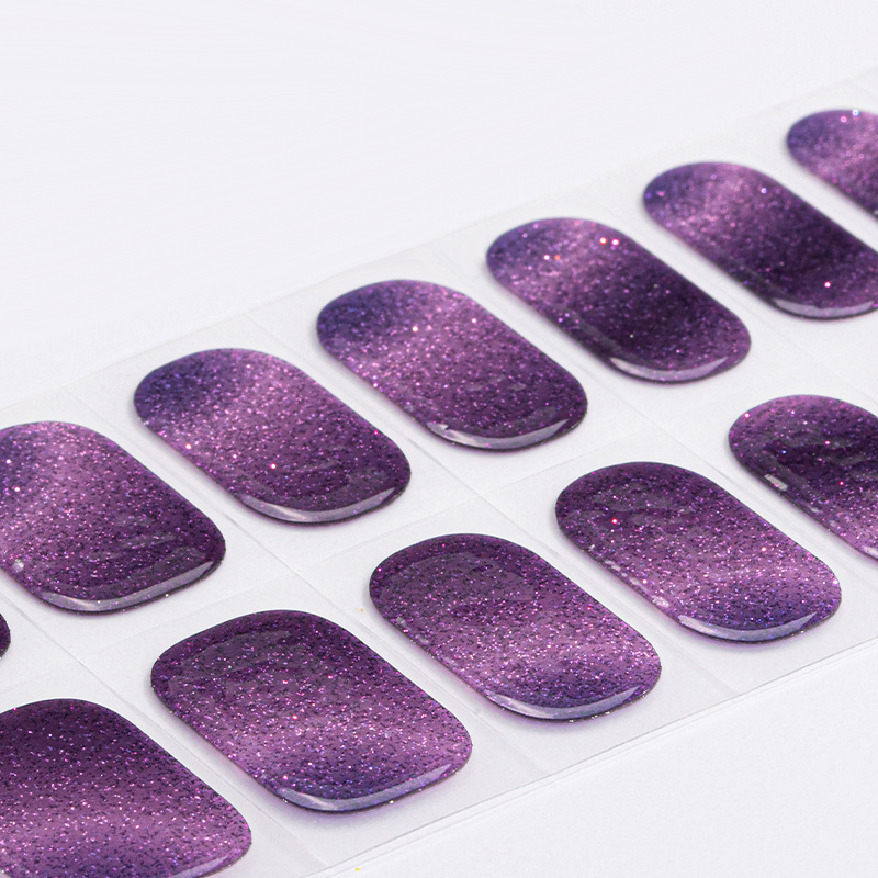Semi-cured Gel Nail Sticker Fu - Nail Art Full Cat Eye avis et prix